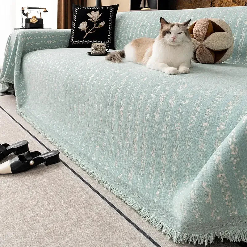 Chenille Soft Loveseat Sofa Covers for Dogs Durable Couch Cushion Covers - TaroTextile