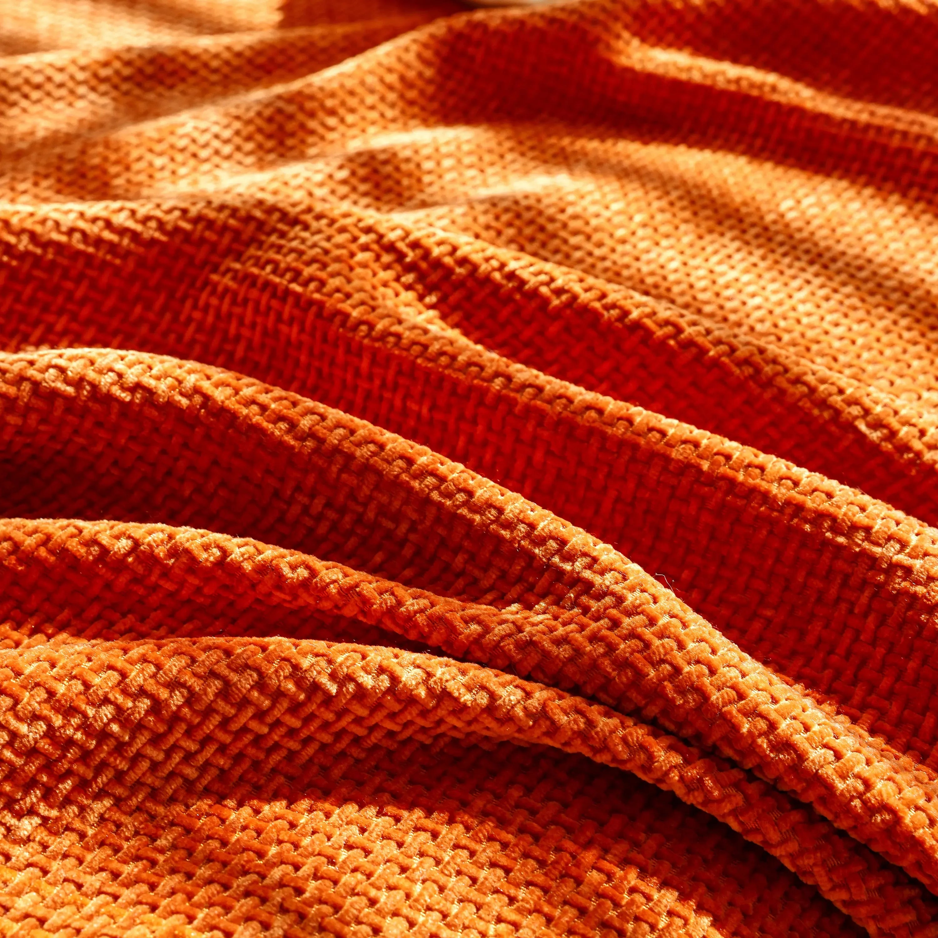 Chenille Thickened Solid Couch Blanket Throws, Reversible Couch Covers for Sectional Couches - TaroTextile