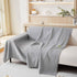 Cooling Comfy Throw Sofa Cover, Textured & Breathable, Multi-Use Decorative Couch Covers for Summer - TaroTextile
