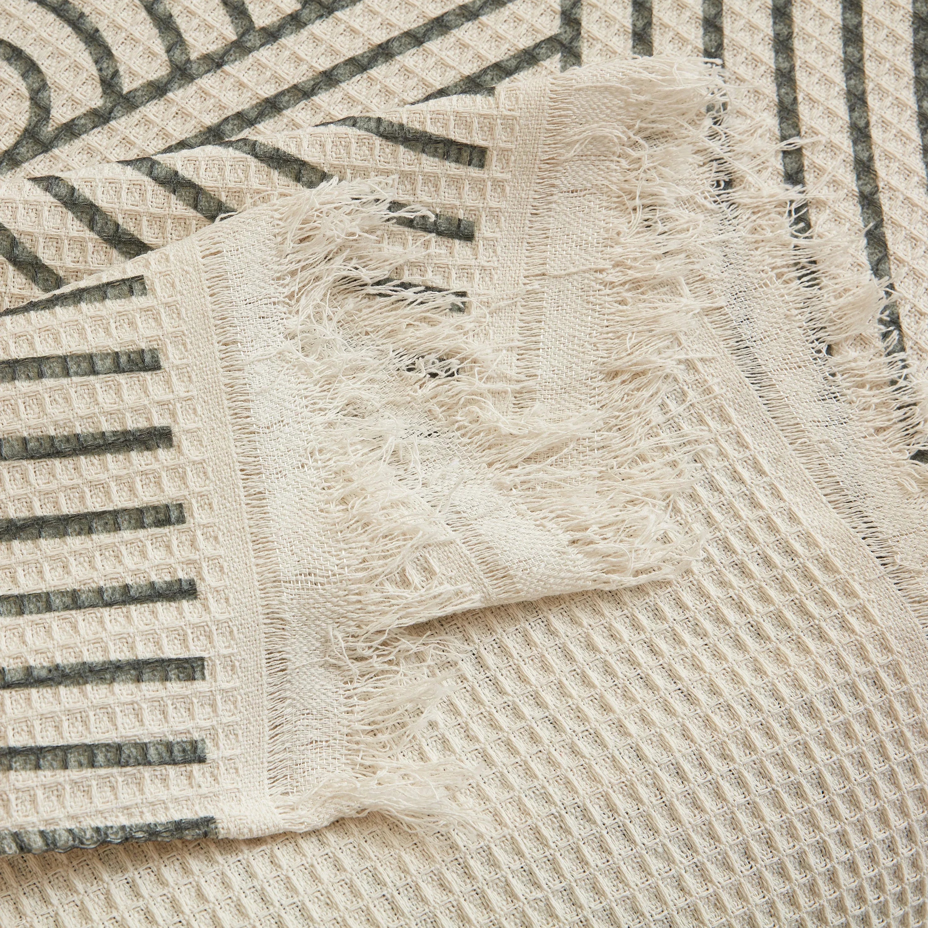 Cotton Jacquard He Li Couch Cover Blanket, L Shaped Couch Cover, Sectional Couch Covers - TaroTextile