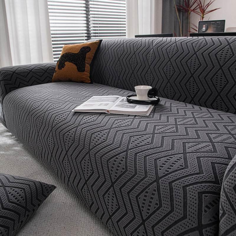 Cozy Durable Sofa Slipcover Stretchy 1-Piece Textured Couch Cover - TaroTextile