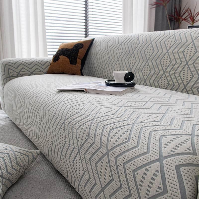 Cozy Durable Sofa Slipcover Stretchy 1-Piece Textured Couch Cover - TaroTextile