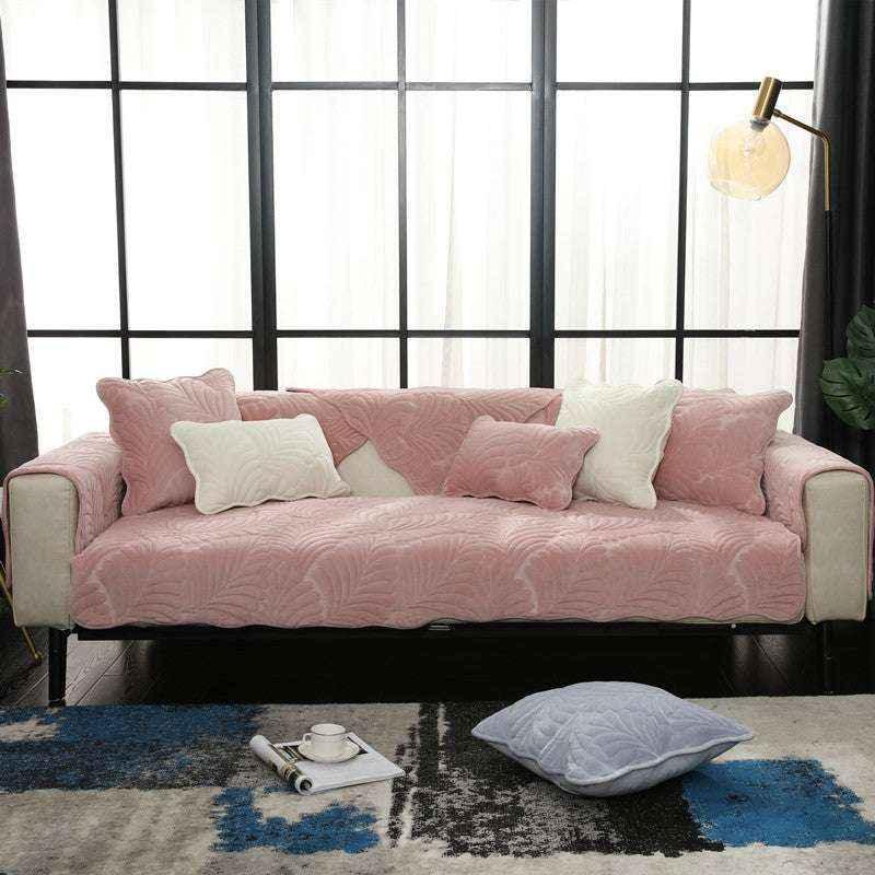 Cozy Non-slip Sofa Protector Velvet Sofa Cover Durable Cushion Couch Mat - TaroTextile