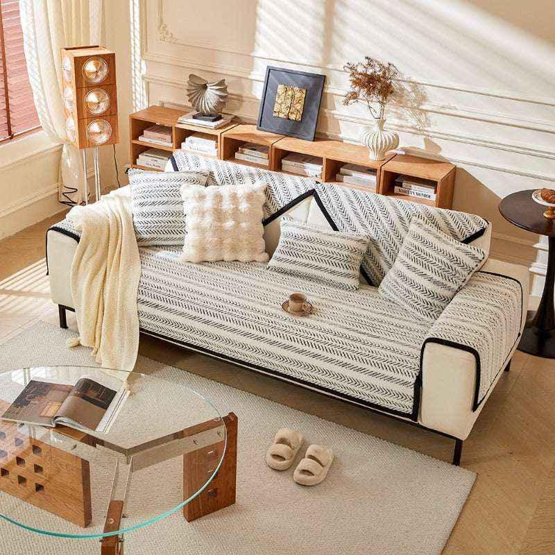 Cozy Plush Sofa Chair Mat Durable Couch Cushion Cover - TaroTextile