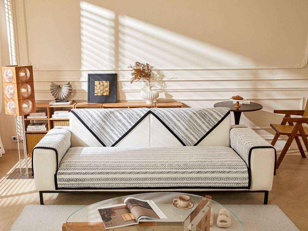 Cozy Plush Sofa Chair Mat Durable Couch Cushion Cover - TaroTextile
