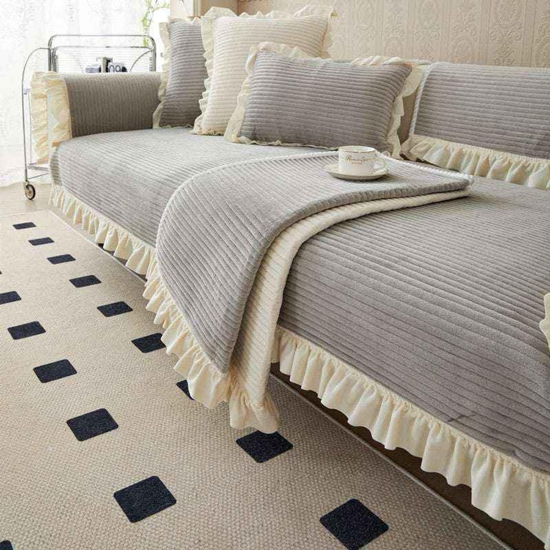 Cozy Sofa Cushion Cover Durable Seat Chair Cover Non-slip Sofa Protector - TaroTextile