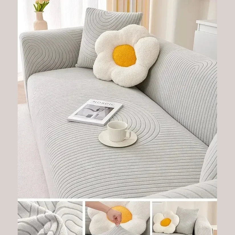 Cozy Stretchy Slipcover Elastic Flexible Seat Couch Chair Cover - TaroTextile