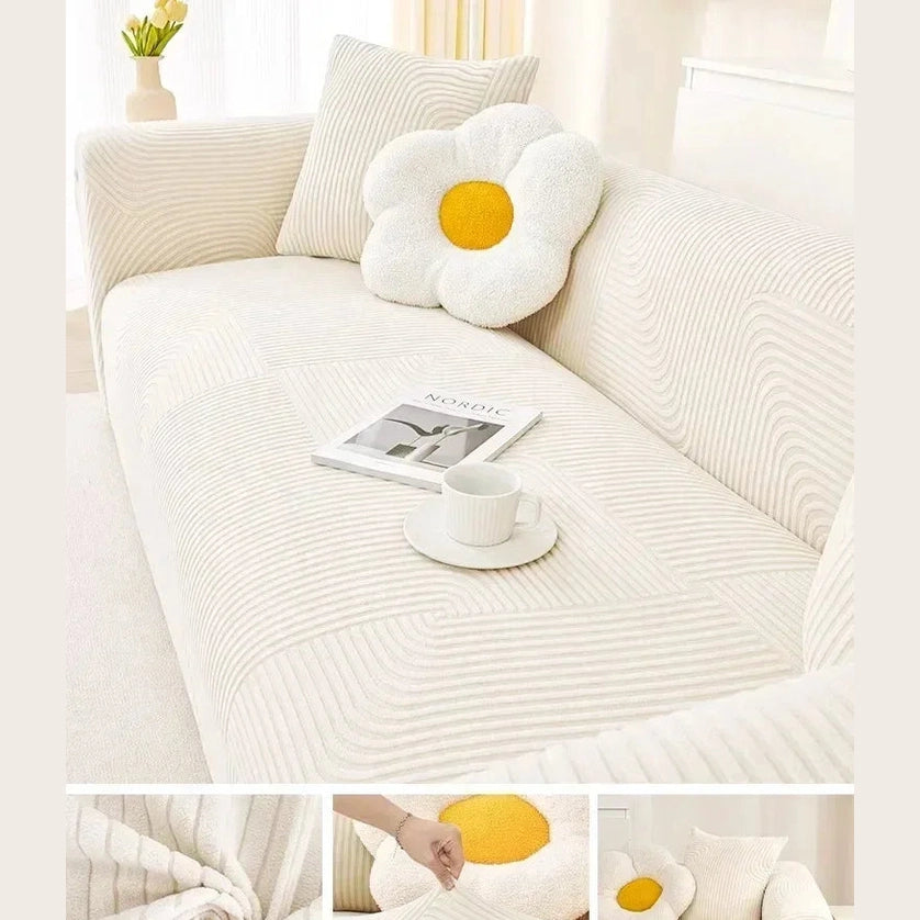 Cozy Stretchy Slipcover Elastic Flexible Seat Couch Chair Cover - TaroTextile