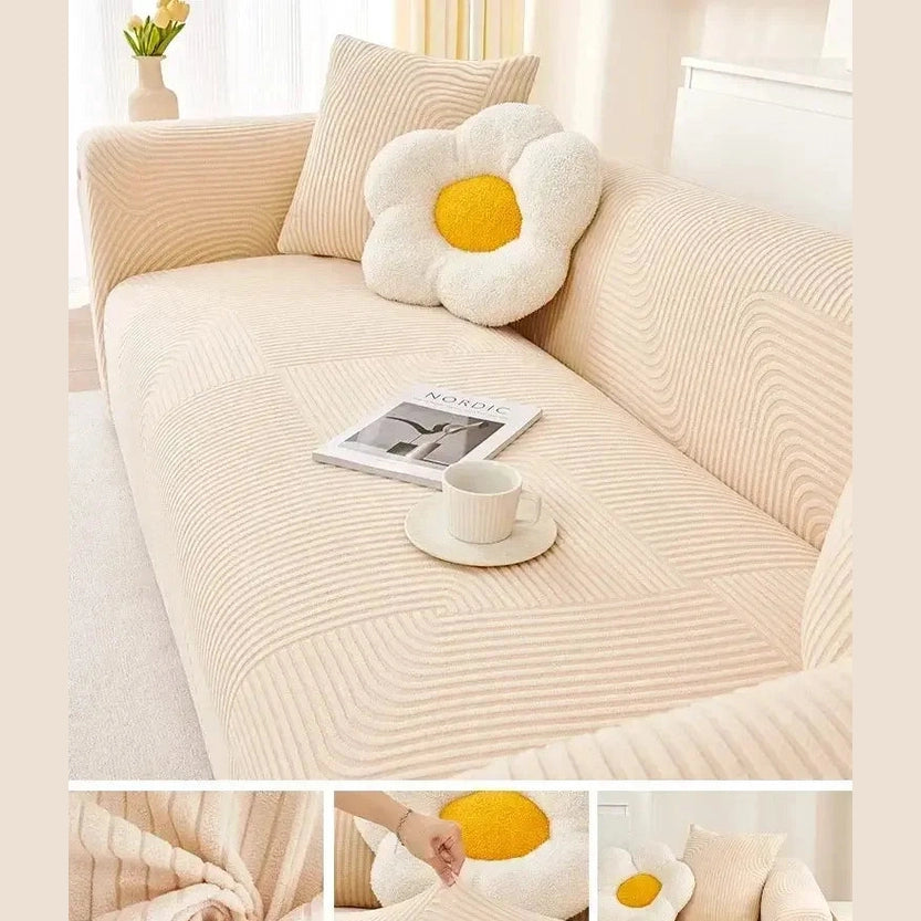 Cozy Stretchy Slipcover Elastic Flexible Seat Couch Chair Cover - TaroTextile