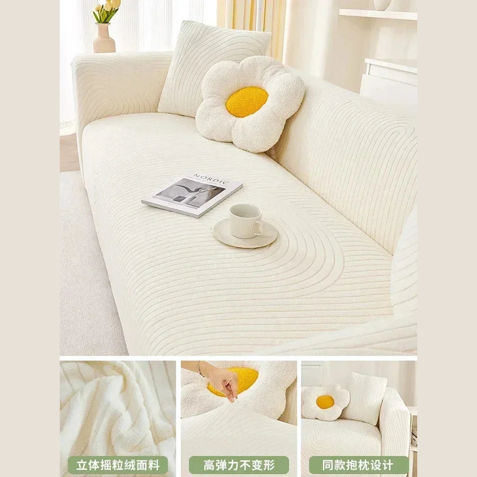 Cozy Stretchy Slipcover Elastic Flexible Seat Couch Chair Cover - TaroTextile