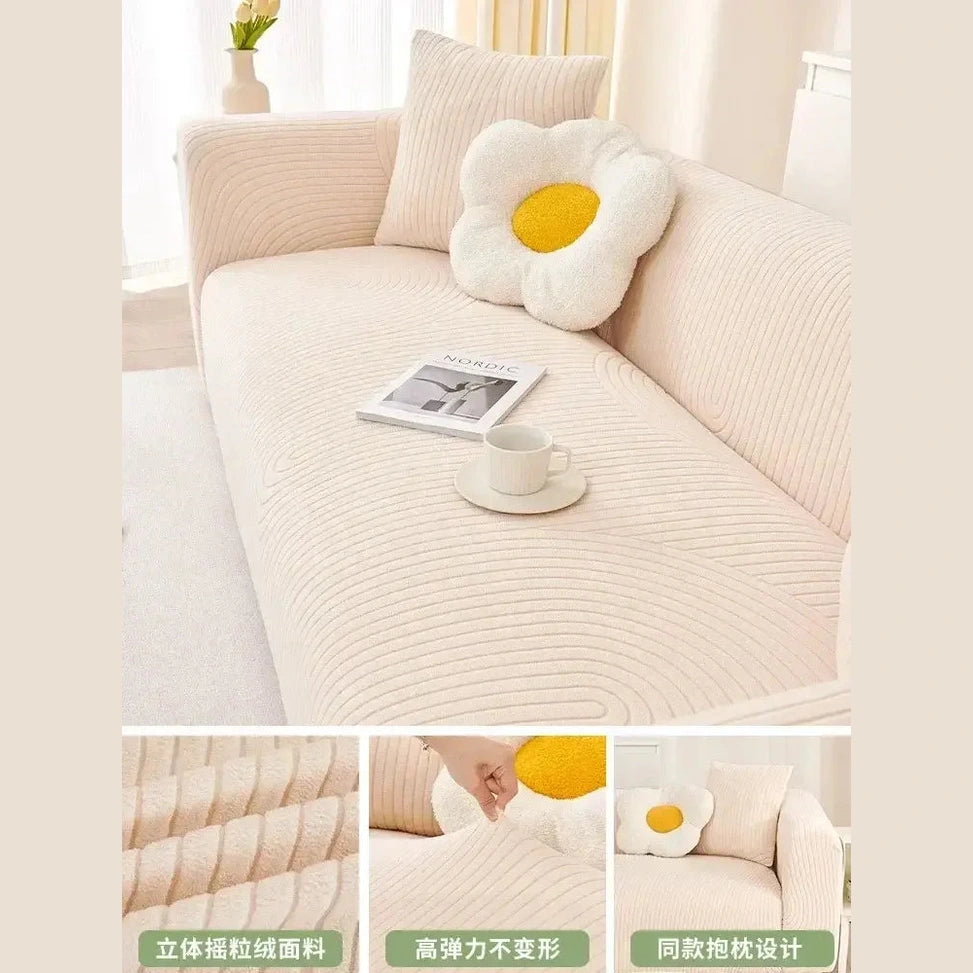 Cozy Stretchy Slipcover Elastic Flexible Seat Couch Chair Cover - TaroTextile