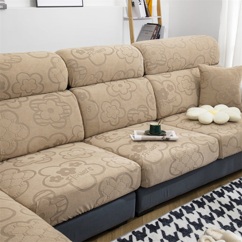 Slipcover Sofa Cover Sunflower Seat Covers Elastic Dustproof Couch Cushion Cover