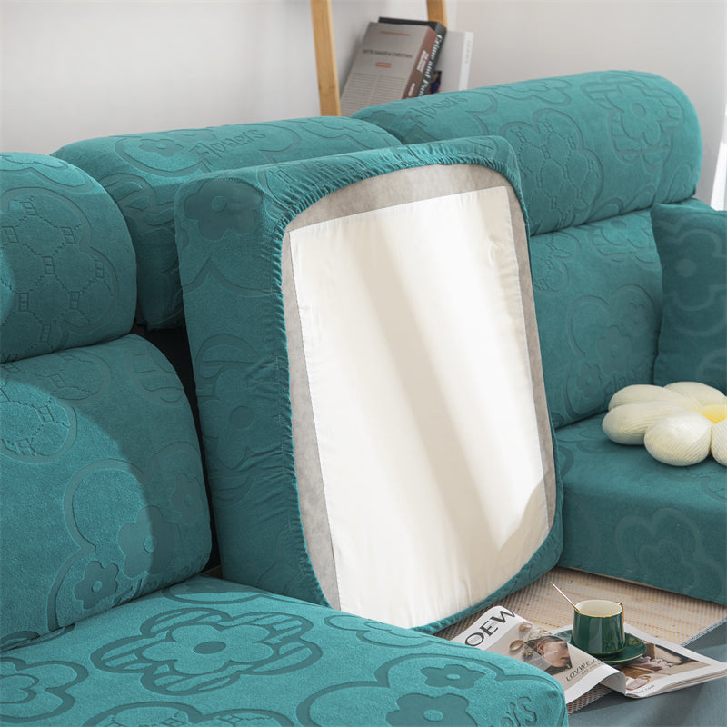 Slipcover Sofa Cover Protector All Season Dustproof and Elastic Sunflower Couch Cushion Cover