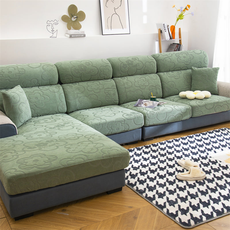 Slipcover Sofa Cover Sunflower Seat Covers Elastic Dustproof Couch Cushion Cover
