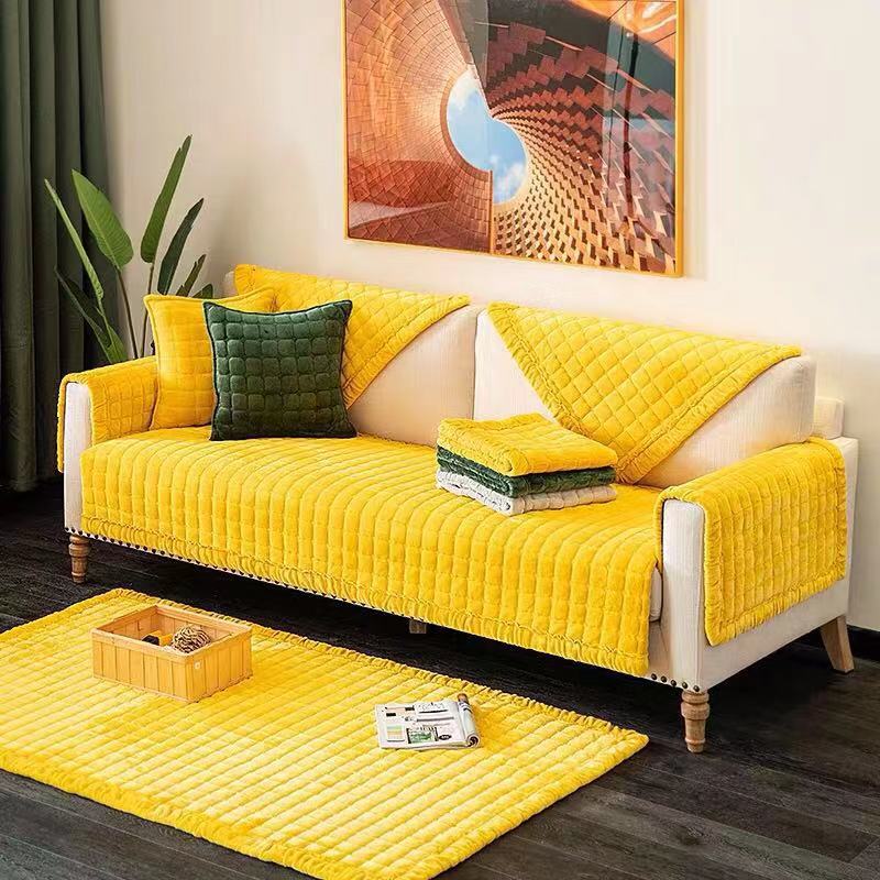 Slipcover European Style Couch Cover for Home Bay Window Cushion Keeps Sofa Looking New