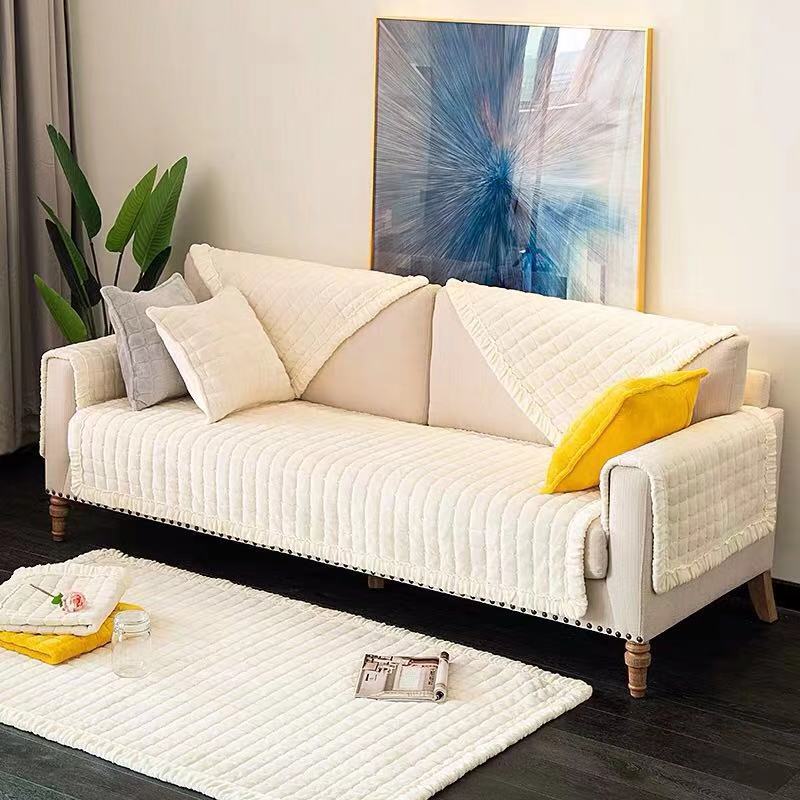 Slipcover European Style Couch Cover for Home Bay Window Cushion Keeps Sofa Looking New