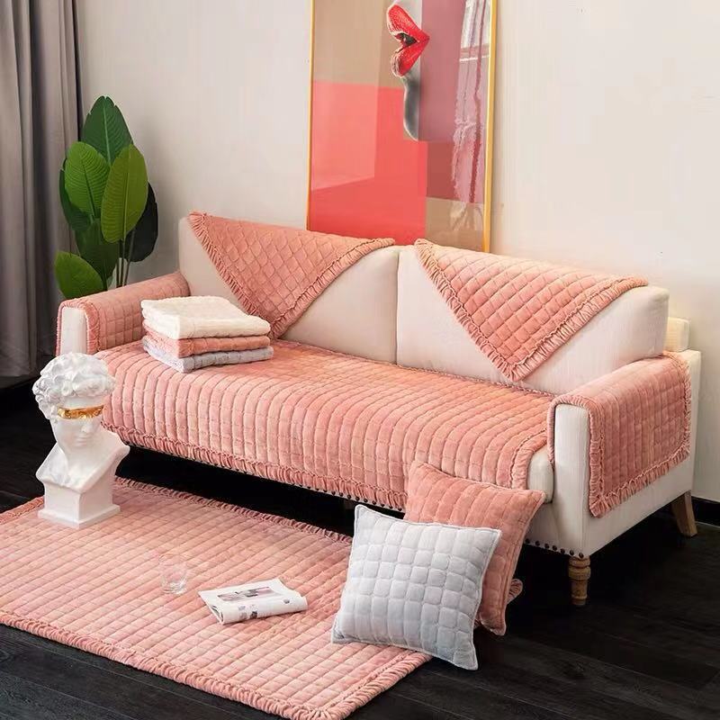 Slipcover European Style Couch Cover for Home Bay Window Cushion Keeps Sofa Looking New