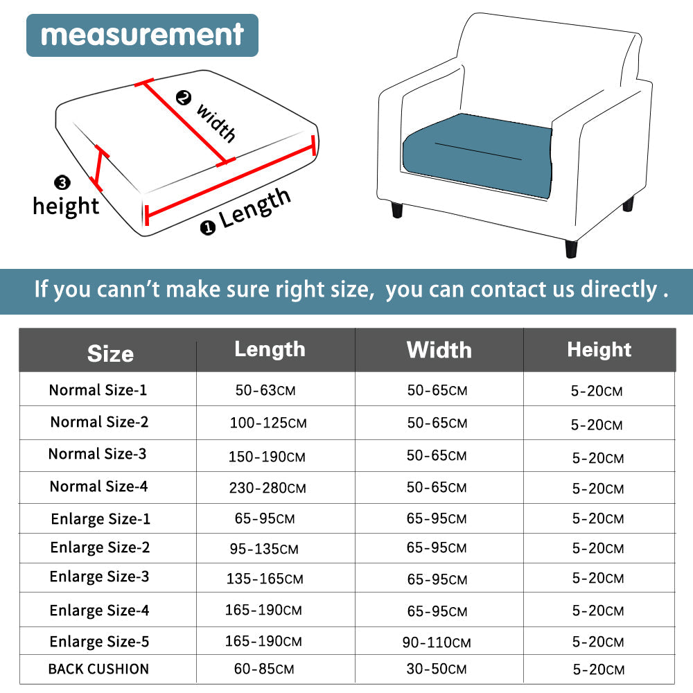 Jacquard Elastic Sofa Cover Water Resistant Removable Furniture Protector Perfect for Pets and Kids