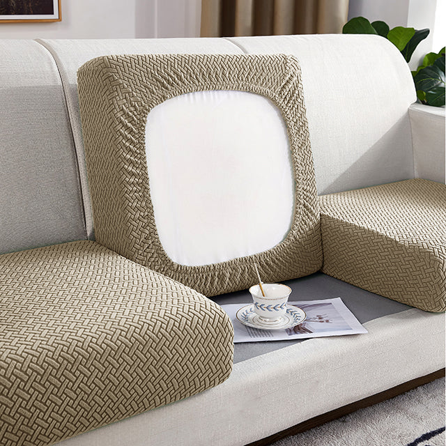 Jacquard Sofa Seat Cushion Cover Furniture Protector for Anti-dust Removable Slipcover for Kids & Pets