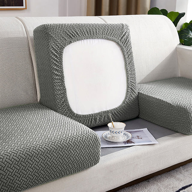 Jacquard Sofa Seat Cushion Cover Furniture Protector for Anti-dust Removable Slipcover for Kids & Pets