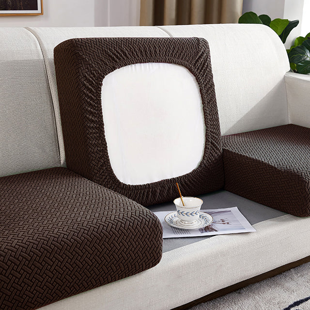 Jacquard Sofa Seat Cushion Cover Furniture Protector for Anti-dust Removable Slipcover for Kids & Pets