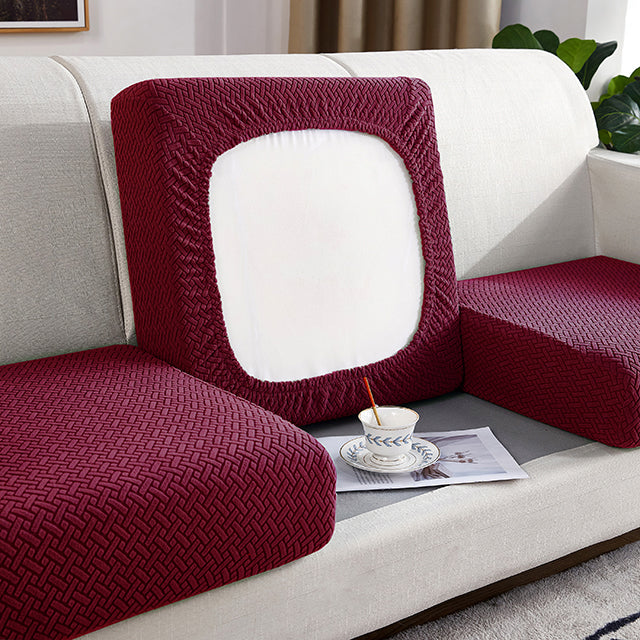Jacquard Sofa Seat Cushion Cover Furniture Protector for Anti-dust Removable Slipcover for Kids & Pets