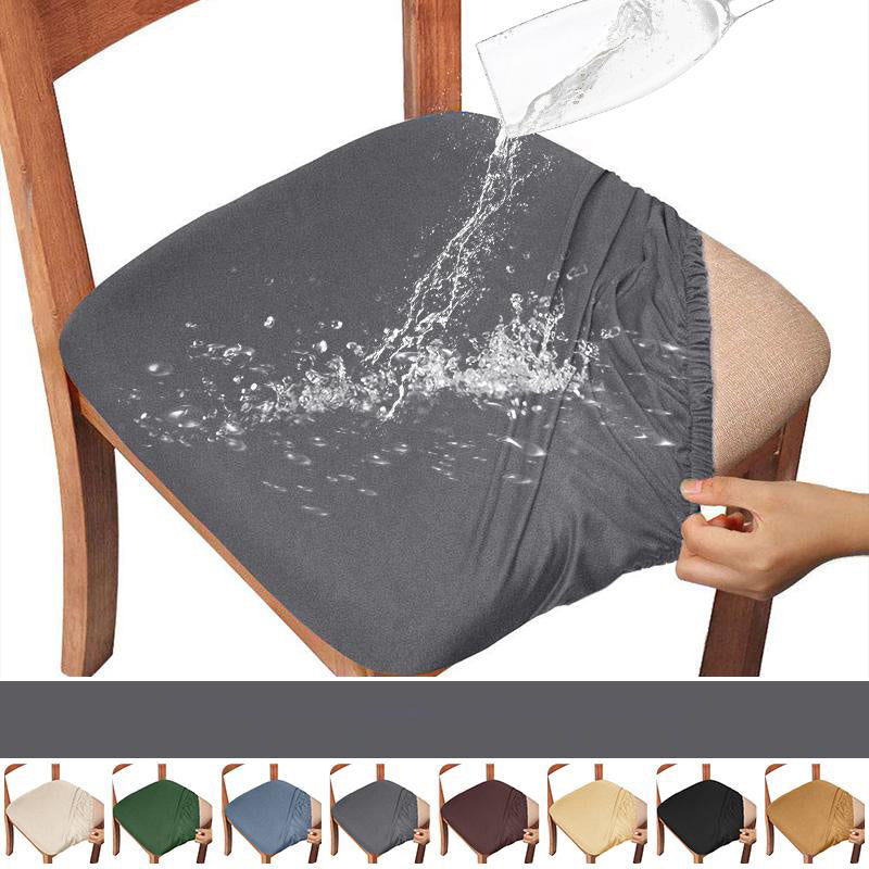Waterproof Dining Room Chair Cover Spandex Elastic Removable Seat Covers