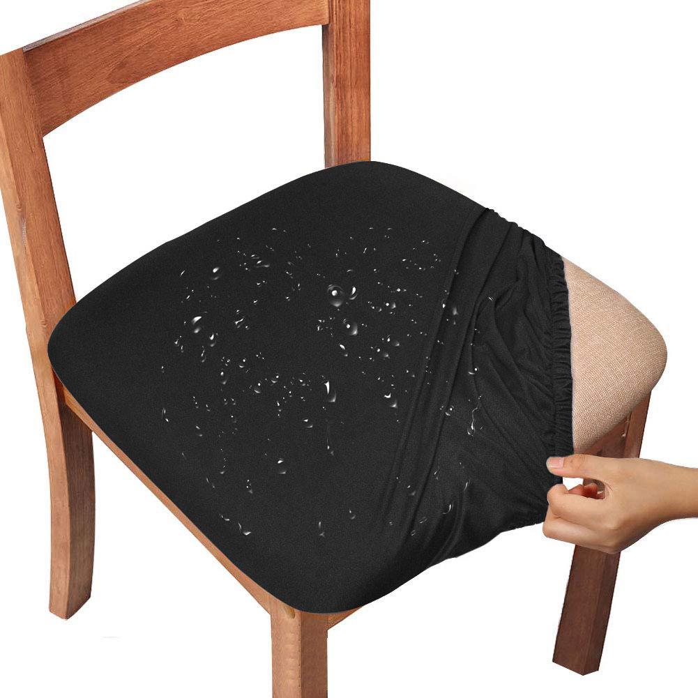 Waterproof Dining Room Chair Cover Spandex Elastic Removable Seat Covers