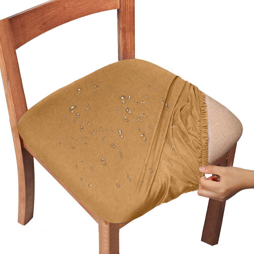 Waterproof Dining Room Chair Cover Spandex Elastic Removable Seat Covers