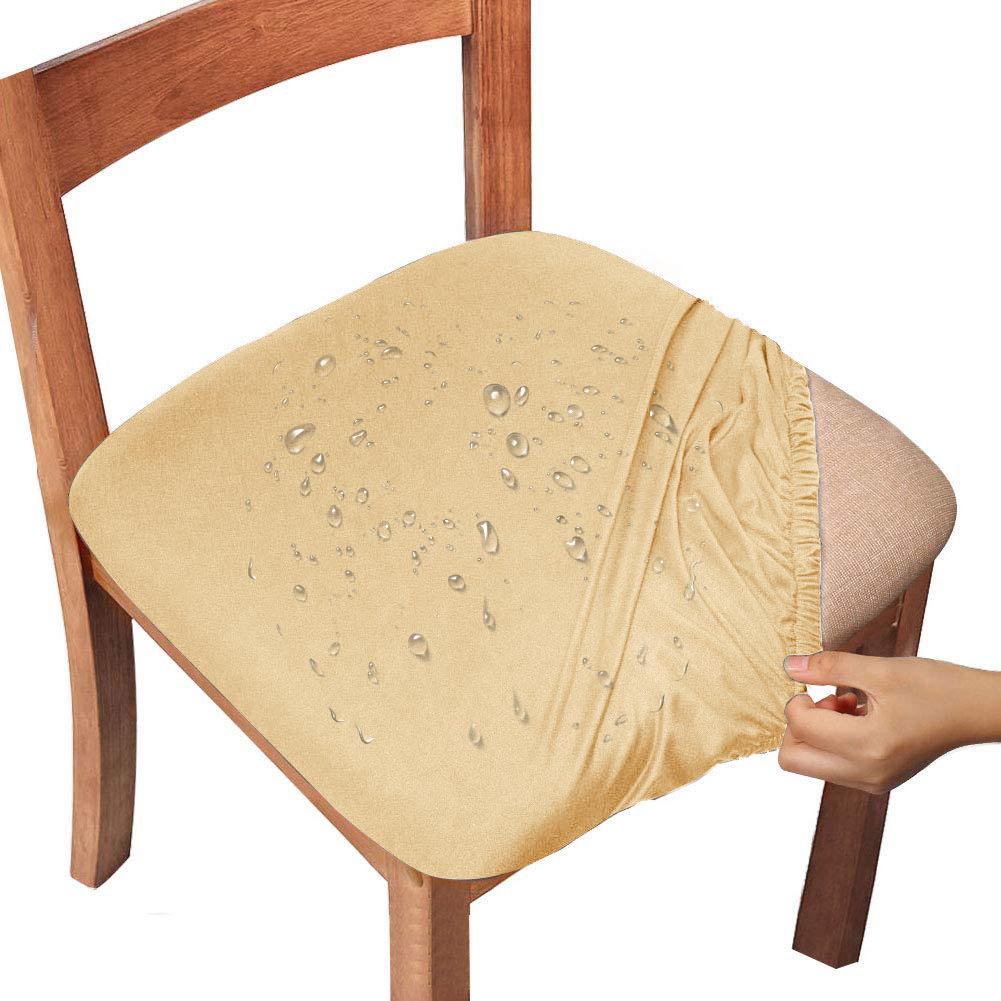 Waterproof Dining Room Chair Cover Spandex Elastic Removable Seat Covers