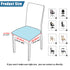 Waterproof PU Leather Square Chair Seat Cover Kitchen Dining Seat Slipcovers