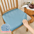 Waterproof PU Leather Square Chair Seat Cover Kitchen Dining Seat Slipcovers