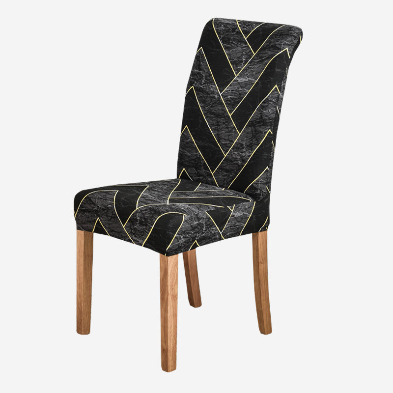 Geometry Chair Cover Elastic Chair Covers Spandex Stretch Anti-dirty Removable Dining Office Chair Case