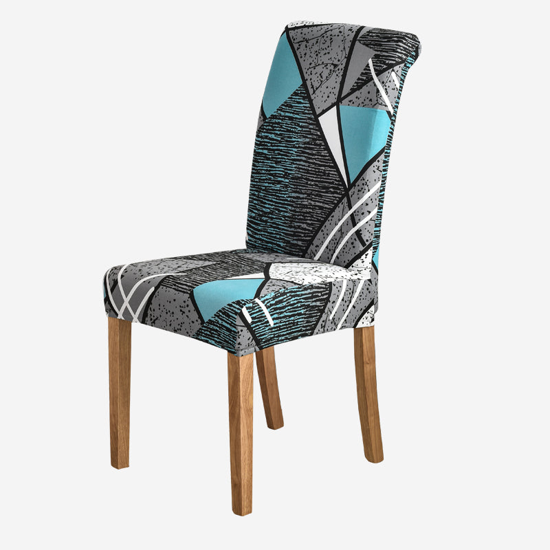 Geometry Chair Cover Elastic Chair Covers Spandex Stretch Anti-dirty Removable Dining Office Chair Case