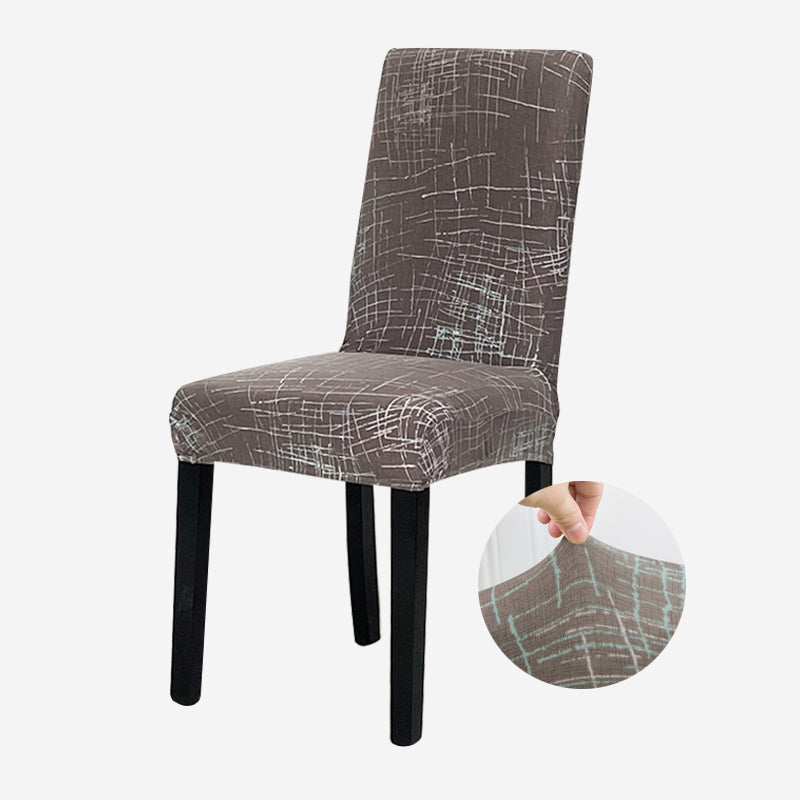 Geometry Chair Cover Elastic Chair Covers Spandex Stretch Anti-dirty Removable Dining Office Chair Case