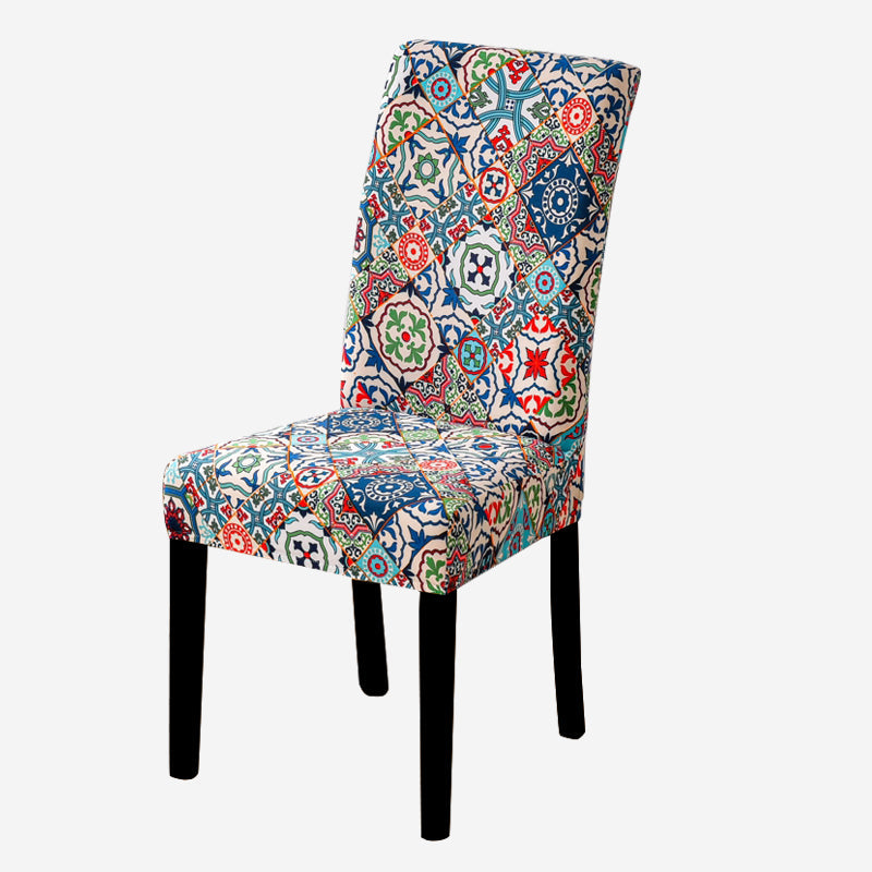 Geometry Chair Cover Elastic Chair Covers Spandex Stretch Anti-dirty Removable Dining Office Chair Case