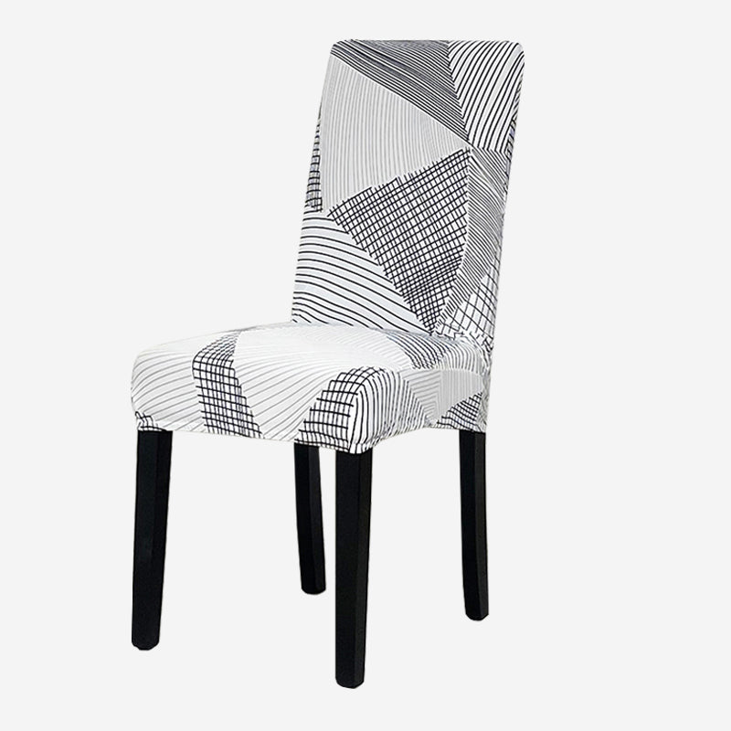 Geometry Chair Cover Elastic Chair Covers Spandex Stretch Anti-dirty Removable Dining Office Chair Case