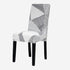 Geometry Chair Cover Elastic Chair Covers Spandex Stretch Anti-dirty Removable Dining Office Chair Case