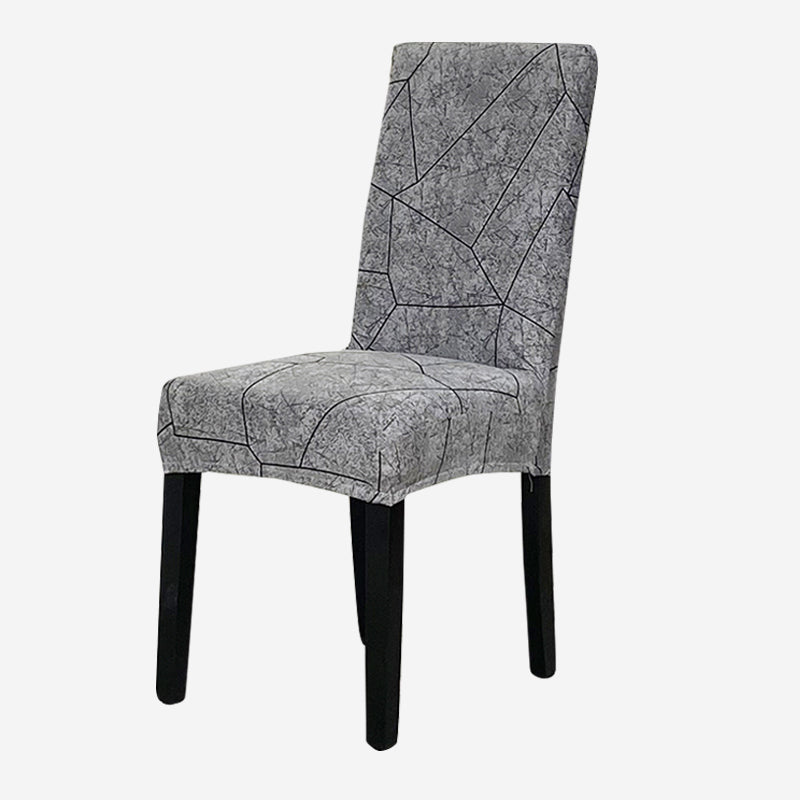 Geometry Chair Cover Elastic Chair Covers Spandex Stretch Anti-dirty Removable Dining Office Chair Case
