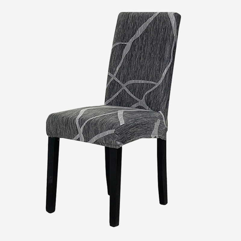 Geometry Chair Cover Elastic Chair Covers Spandex Stretch Anti-dirty Removable Dining Office Chair Case