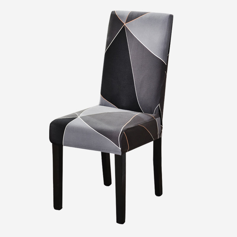 Geometry Chair Cover Elastic Chair Covers Spandex Stretch Anti-dirty Removable Dining Office Chair Case
