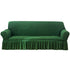Seersucker Sofa Slipcover with Skirt Stretch Couch Slipcover Easy Fit Universal Furniture Protector