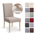 High Stretch Dining Chair Cover, 1/2/4/6pcs Jacquard Spandex Slipcover
