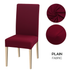 High Stretch Dining Chair Cover, 1/2/4/6pcs Jacquard Spandex Slipcover