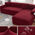 Waterproof Sofa Covers for 1/2/3/4 Seater Jacquard Solid Couches Elastic L Shaped Sofa Cover for Living Room Armchair and Couch