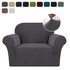 Armchair Cover 4-Styles Elastic Sofa Cover Couch Covers for Living Room Stretchable Slipcover for Chairs - 1 Seater Chair Slip Cover