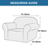 Armchair Cover 4-Styles Elastic Sofa Cover Couch Covers for Living Room Stretchable Slipcover for Chairs - 1 Seater Chair Slip Cover