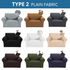 Armchair Cover 4-Styles Elastic Sofa Cover Couch Covers for Living Room Stretchable Slipcover for Chairs - 1 Seater Chair Slip Cover