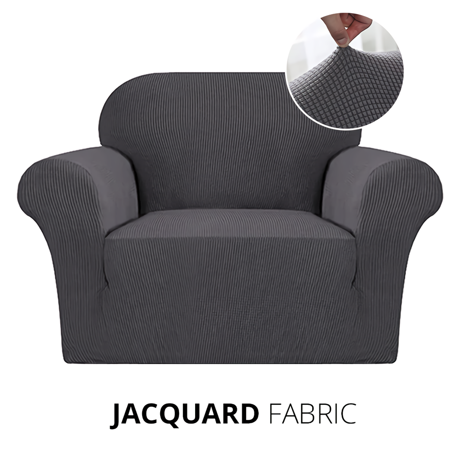 Armchair Cover 4-Styles Elastic Sofa Cover Couch Covers for Living Room Stretchable Slipcover for Chairs - 1 Seater Chair Slip Cover