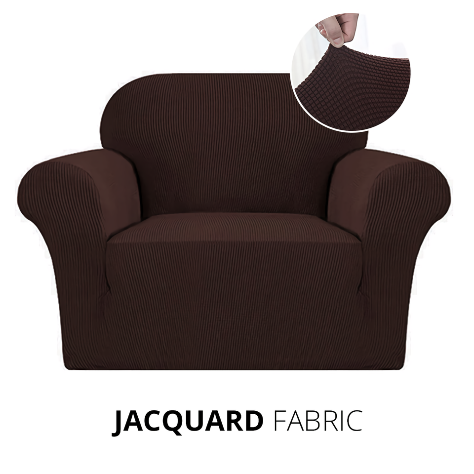 Armchair Cover 4-Styles Elastic Sofa Cover Couch Covers for Living Room Stretchable Slipcover for Chairs - 1 Seater Chair Slip Cover
